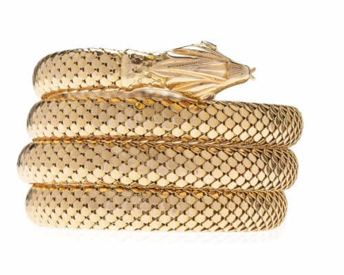Gold hiss- Serpentine Bracelet