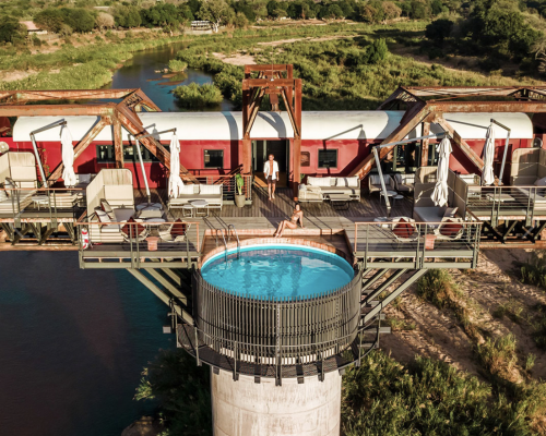 Kruger Shalati The Train On The Bridge - South Africa