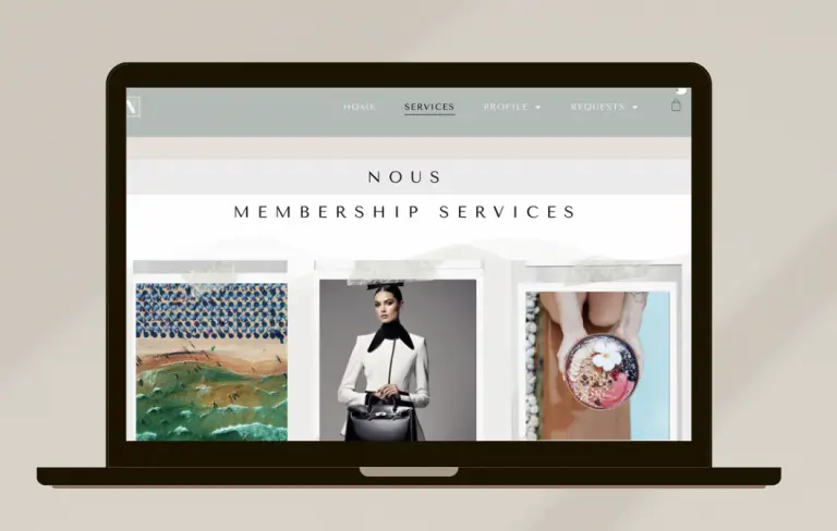 Nous Living Portal - Membership Concierge and Lifestyle services